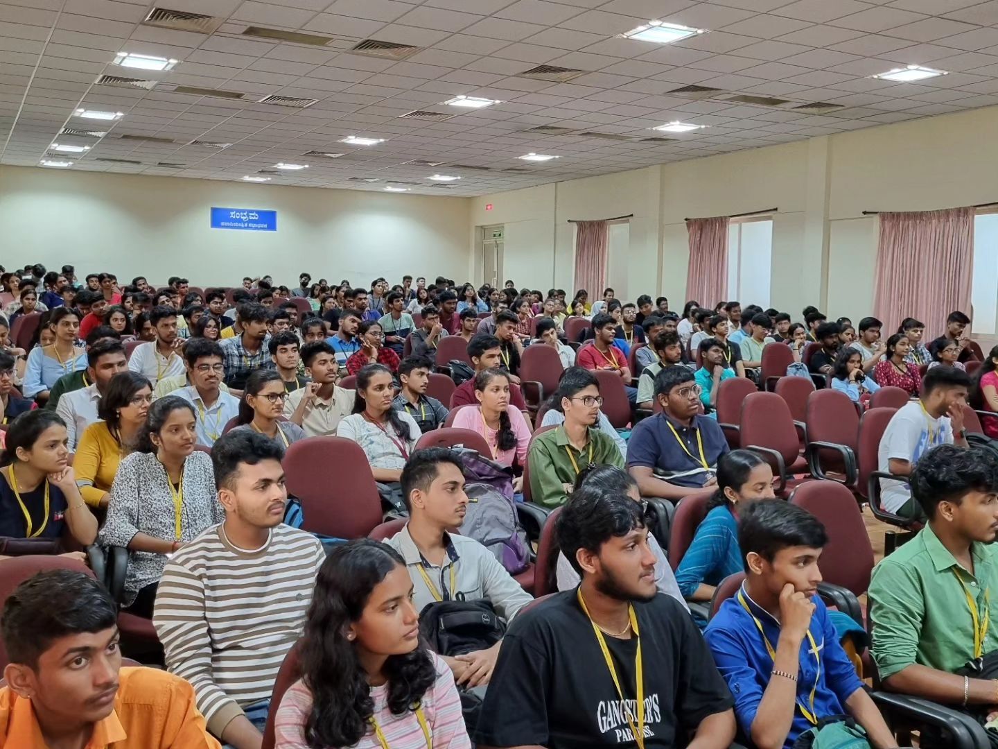 Students sitting in lecture hall